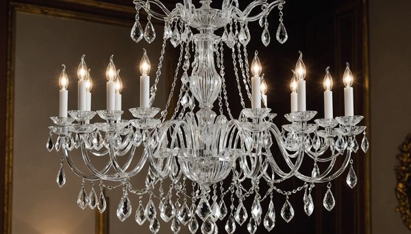 Lustre en Cristal de Saint-Louis : Illuminez votre Intérieur avec une Touche d'Élégance
